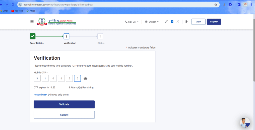 how to link aadhar to pan