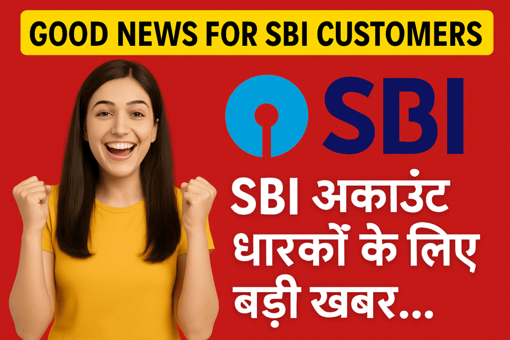 Good News for SBI Customers : SBI अकाउंट धारकों के लिए बड़ी खबर... 1 Good News for SBI Customers