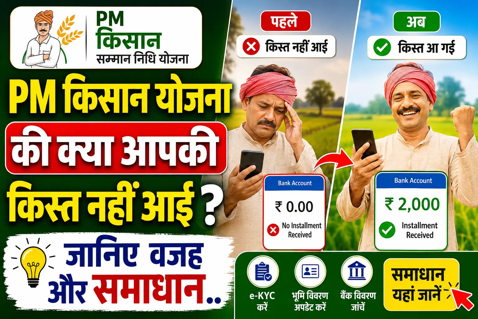 PM Kisan Installment not Received
