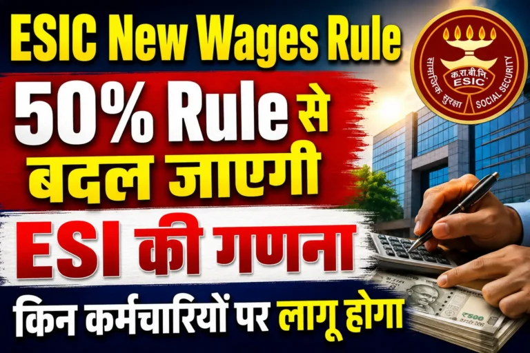 ESIC New Wages Rule